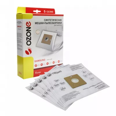 Мешки Ozone для пылесосов Samsung, 5 шт. с микрофильтром, M-03NZ
