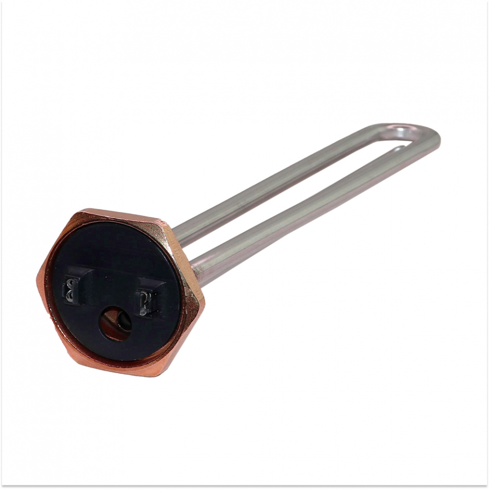 ТЭН 2,5кВт (2500Вт) RDT резьбовой 42мм для Ariston, De Luxe, Real, Thermex под анод М6 + термостат + прокладка, P40225