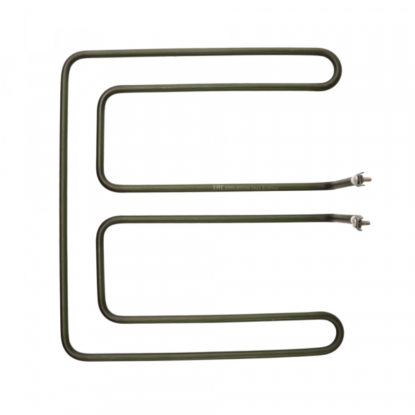 ТЭН 2000W для конфорки, нерж, D8мм, 285х313х95мм, клеммы под винт М4, ЛК9.47.000.051 для плит Традиция, Алента, 230V, ТК2001