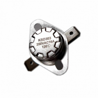 Набор 6 шт Термостат для водонагревателя Ariston, Thermex KSD303, 16A 120°С биметаллический самовозвратный, KM316120 Набор 6 шт Термостат для водонагревателя Ariston, Thermex KSD303, 16A 120°С биметаллический самовозвратный, KM316120