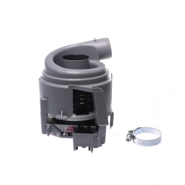Насос рециркуляционный ПММ с ТЭНом, для Bosch, Siemens, под защелки, 755078