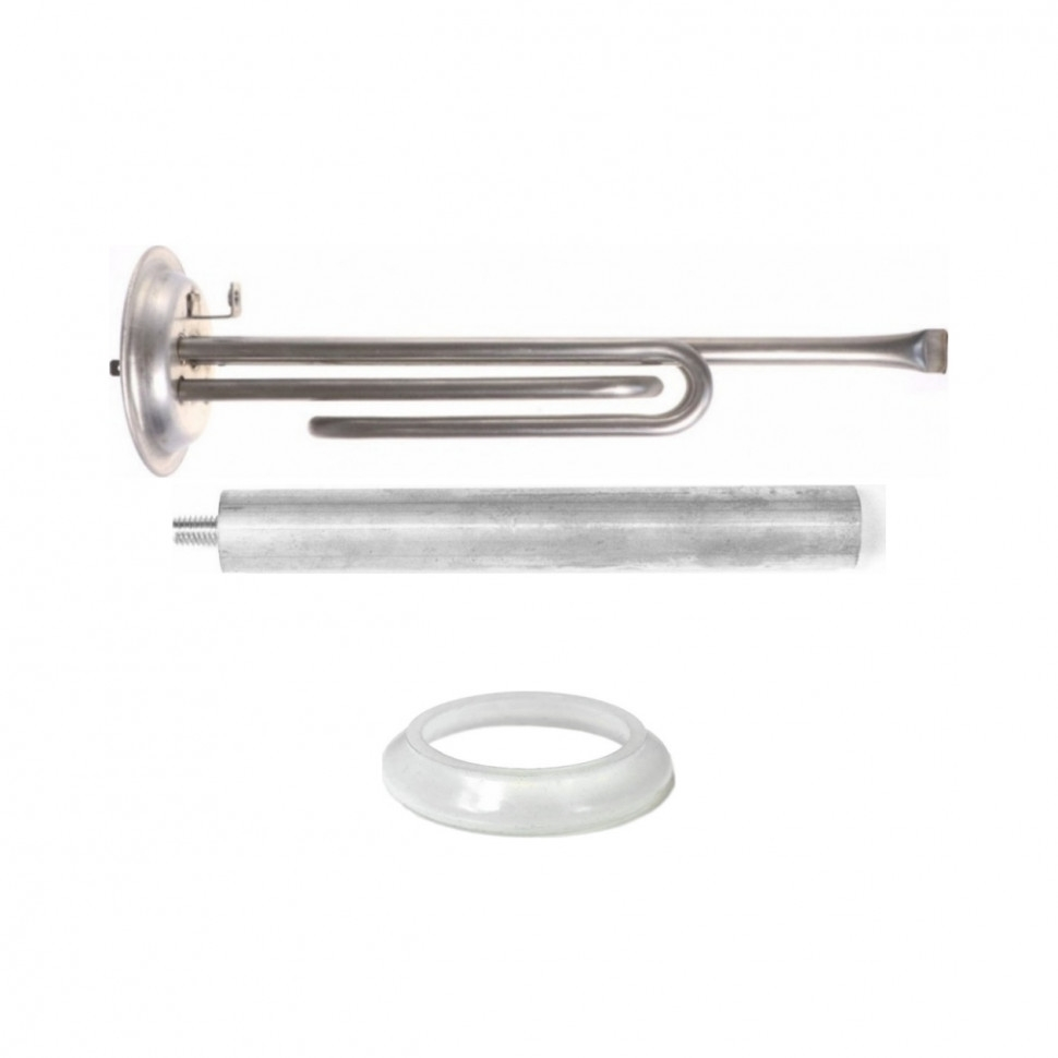 Комплект ТЭН 2,5кВт (2500Вт) RF для водонагревателя Thermex, Garanterm ISP, SPR, SPRINT, под анод М6, фланец 92мм+ прокладка + анод, 10942G10K