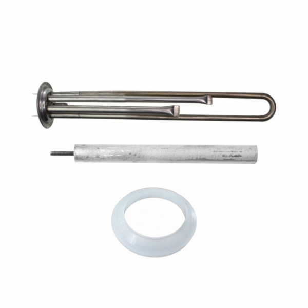 Комплект ТЭН 1,3кВт (1300Вт) RF для водонагревателя Thermex, Garanterm RZB, IF, ID, нерж. + прокладка + анод, 40047K